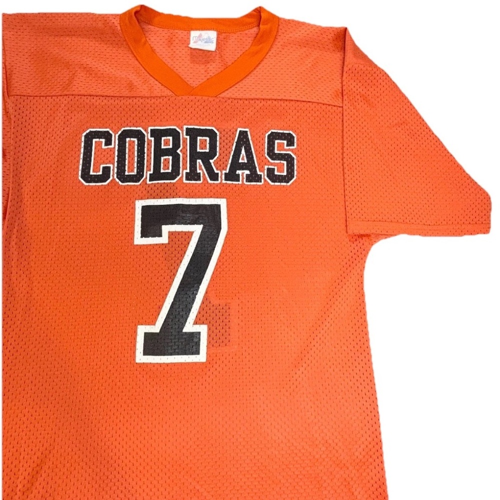 Vintage Majestic Cobras High School Football Jersey Men’s Small‎ Orange 1990s